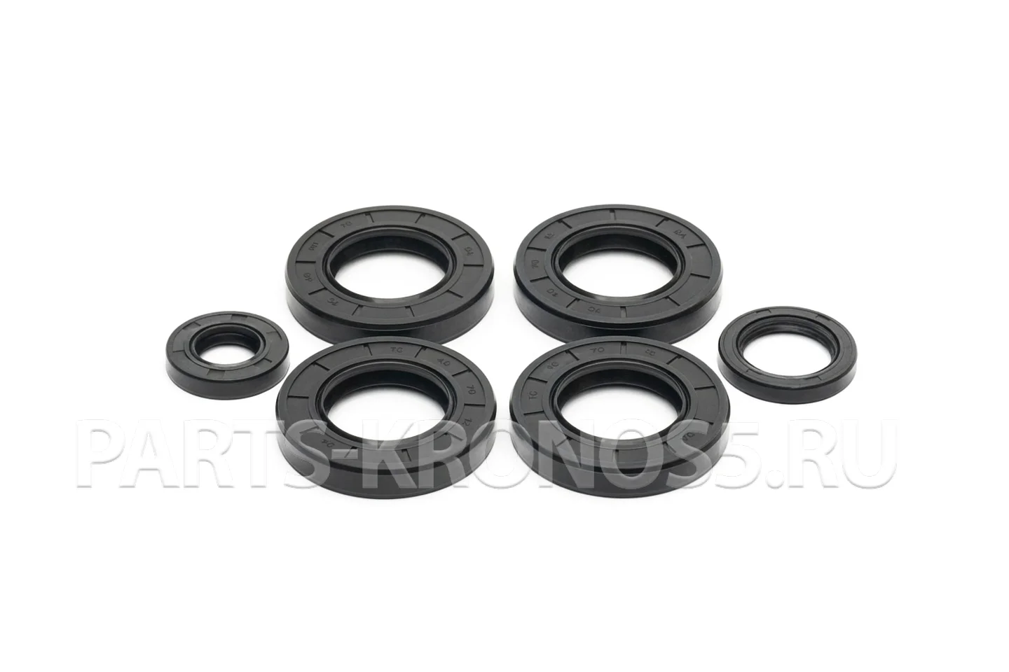 Сальники 20x40x8 - 1шт; 30x45x8 - 1шт; 40x70x12 - 4шт комплект 6 шт - КПП/6-0